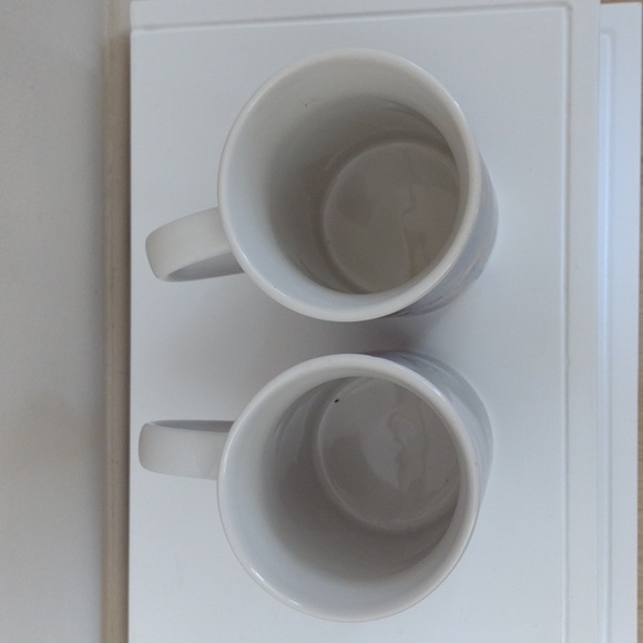 Thomas Kinkade Christmas Village Duo Mugs Vintage 1991-1992  NWOT - Picture 4 of 5